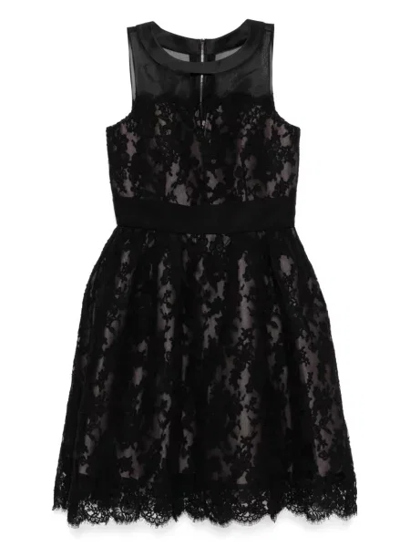 Rochie mini Dice Kayek din dantelă de costum negru