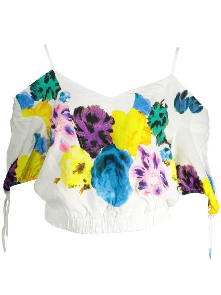 Tricou Desigual scurt alb