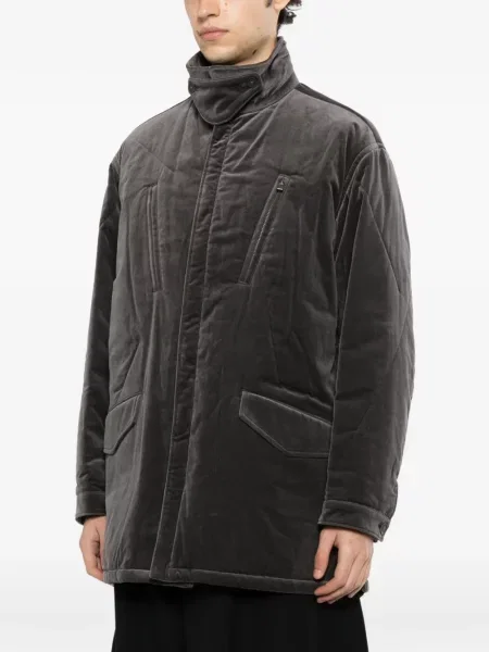 Geacă Yohji Yamamoto de catifea gri