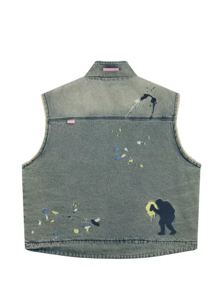 Vestă denim Aape By A Bathing Ape albastru