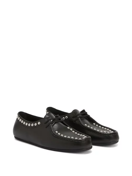 Pantofi loafer Jil Sander cu glugă negru