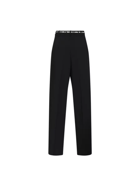 Spodnie Max Mara Studio skórzane czarne