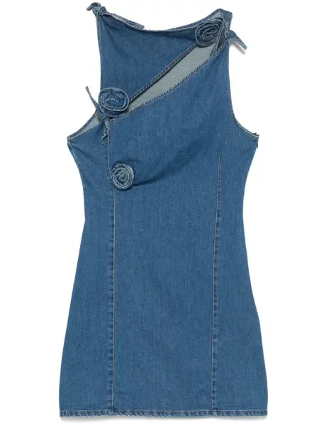 Rochie mini Coperni cu model floral de costum albastru