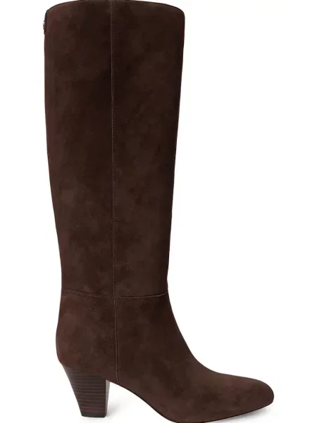 Lauren Ralph Lauren cizme pentru femei din piele Emrsyn Tl Hl maro