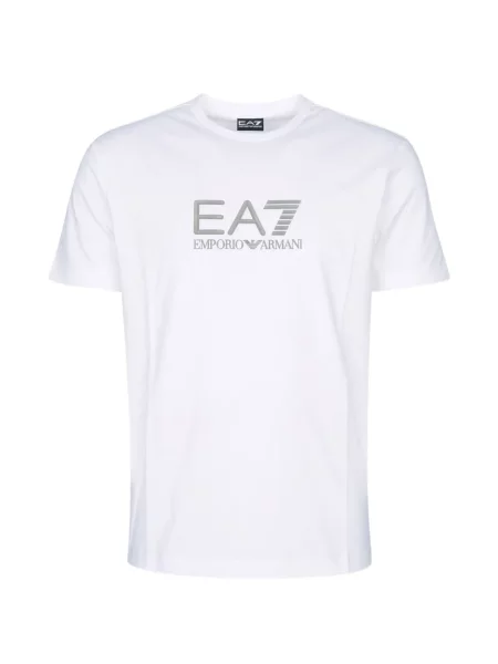 Tricou Ea7 Emporio Armani cu imagine alb
