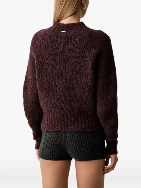 Pulover Twinset din lână alpaca roșu