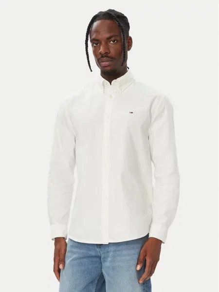 Košile Tommy Jeans bílá