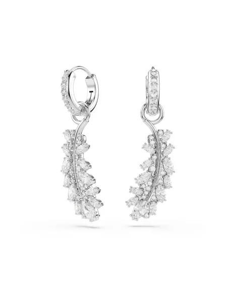 Swarovski kolczyki metalowe z cyrkonią VIENNA szare