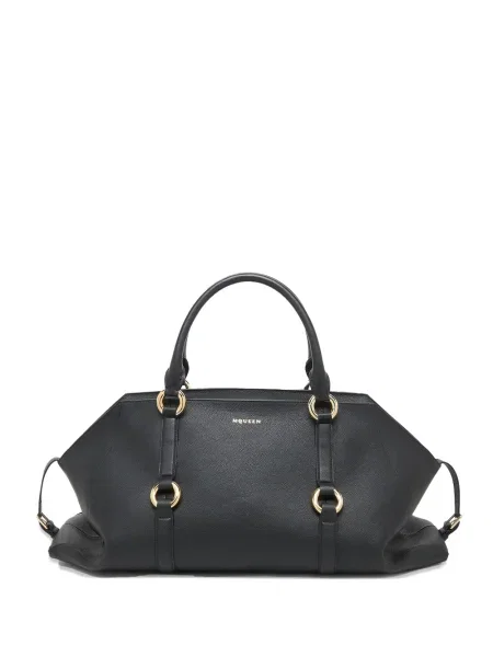 Maxi geantă Alexander Mcqueen din piele negru