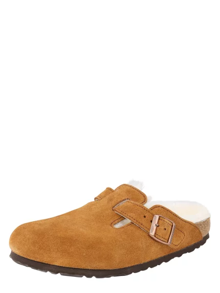 BIRKENSTOCK Papuci de casă Boston coniac maro