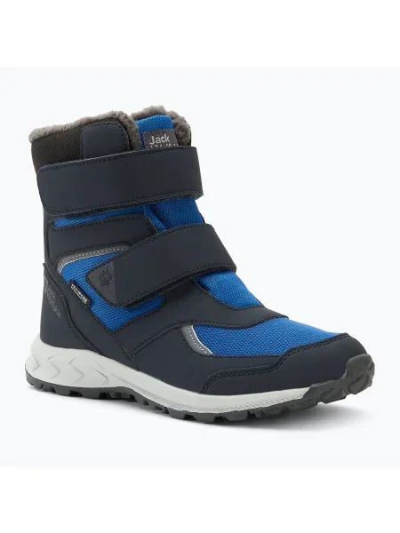 Детски ботуши за сняг Jack Wolfskin Woodland WT Texapore High VC crisp cobalt синьо