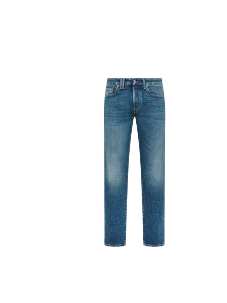 Jeansy straight leg Cycle niebieskie