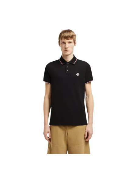 Koszulka polo Moncler czarna