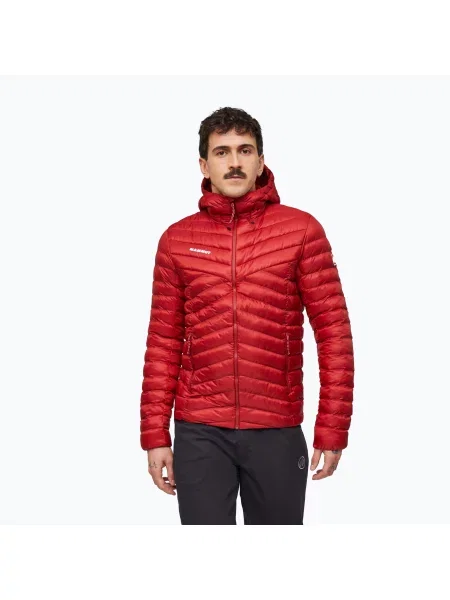 Geacă izolată pentru bărbați Mammut Albula IN Hooded Jacket dark mammut red roșu