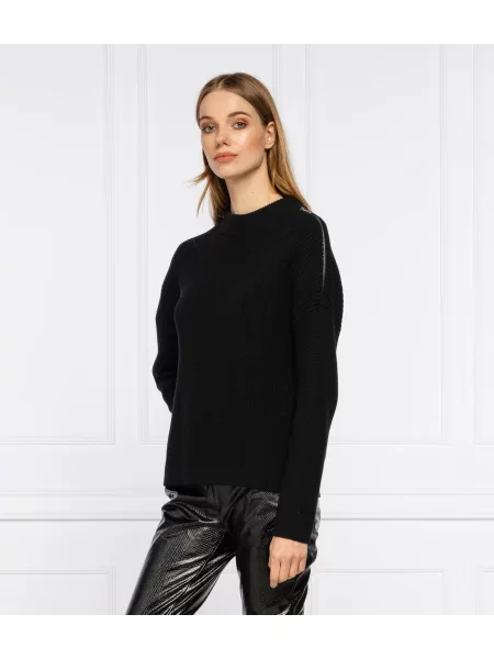 HUGO Pulover Sanniyya | Comfort fit negru