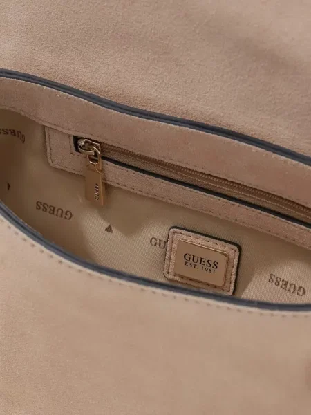Szarvasbőr kézitáska Guess autogrammal