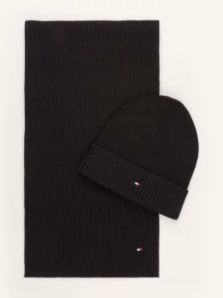 Tommy Hilfiger Sada: Šála A Čepice černá