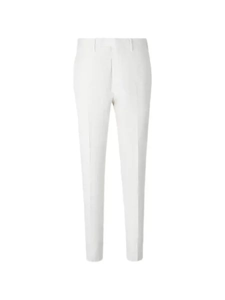Pantaloni croiți Incotex alb