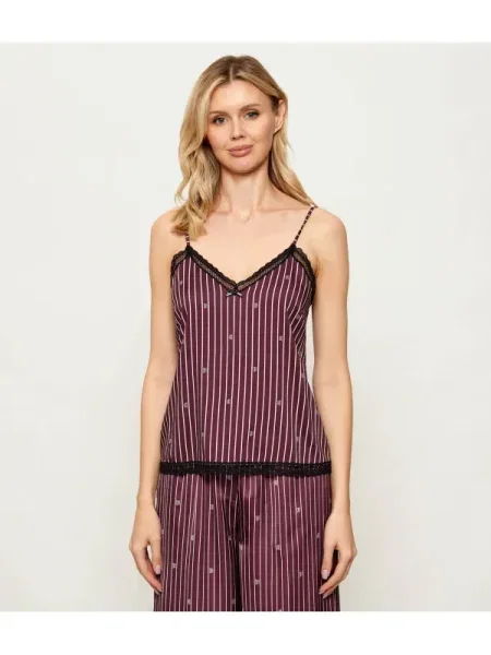 Hugo Bodywear Top de pijama UNIQUE | Relaxed fit bordo