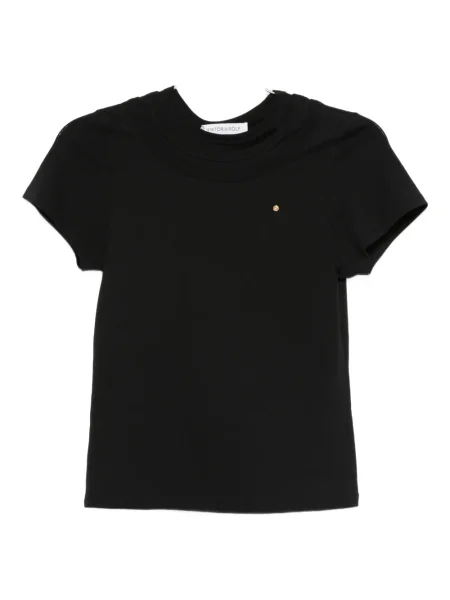 Kołnierzykowy koszulka Viktor & Rolf czarna