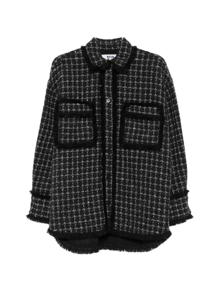 Bouclé cămașă Msgm negru