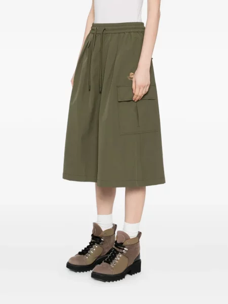 Fustă Fingercroxx cu broderie verde