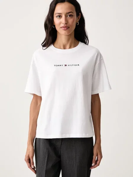Tommy Hilfiger тениска дамска от бяло
