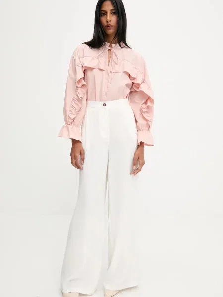 Рубашка Answear.lab розовая
