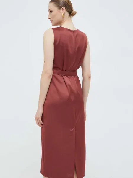 Weekend Max Mara ruha midi egyenes piros