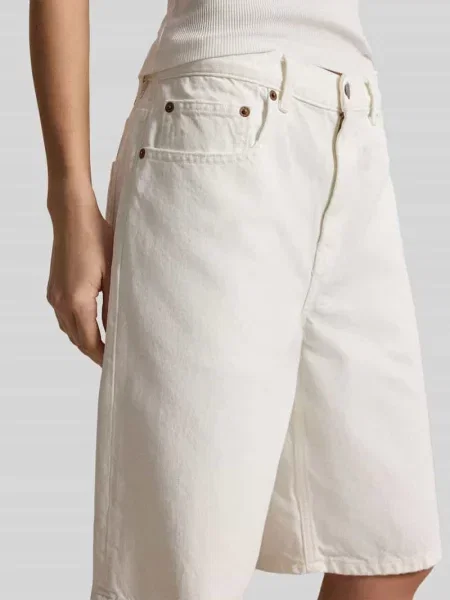 Szorty jeansowe o kroju regular fit z czystej bawełny Polo Ralph Lauren białe