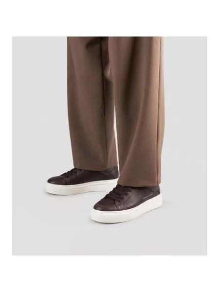 Sneakersy Alexander Smith skórzane brązowe