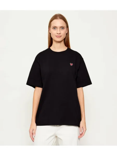 Karl Lagerfeld Tricou Ikon Valentine | Oversize fit negru