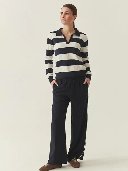 Pantaloni Tatuum cu dungi albastru