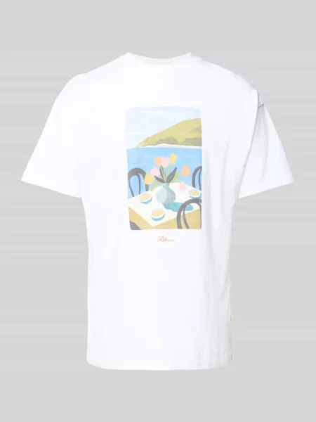 T-shirt z nadrukowanym motywem model ‘SOSTA’ Blkvis biała