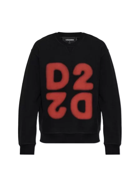 Bluza Dsquared2 z nadrukiem czarna