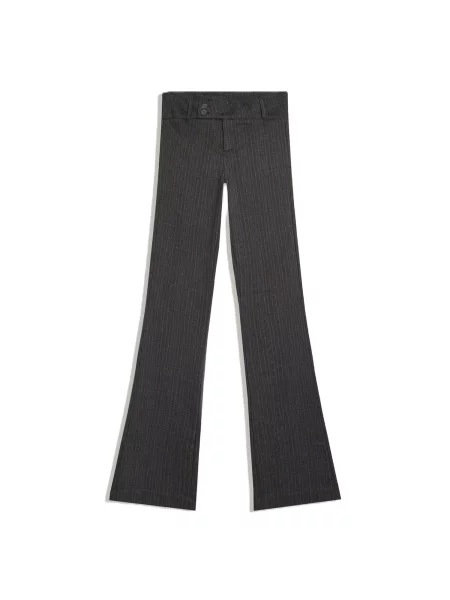 Bershka Pantaloni albastru metalic gri