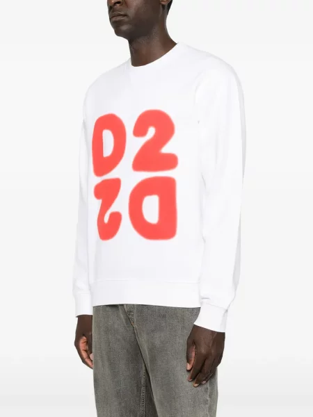 Hanorac Dsquared2 cu imagine alb