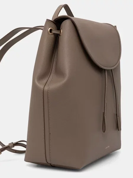 Calvin Klein Rucsac Foil Logo Large Flap Backpack Maro bej