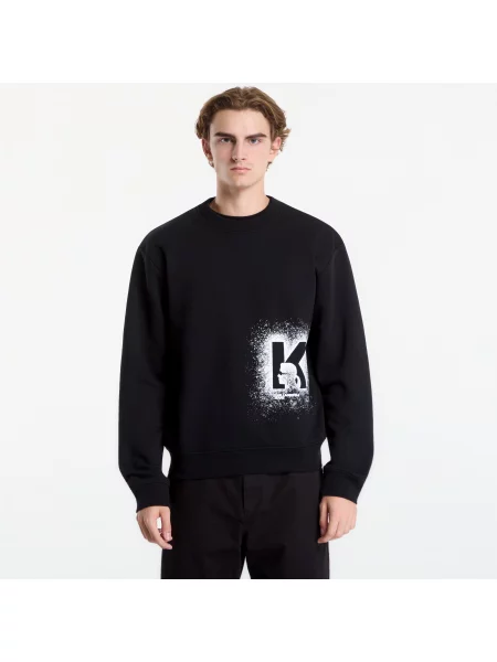 Суитшърт Karl Lagerfeld Jeans Reg K Logo Sweat Black S черно