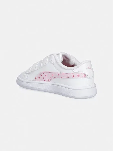PUMA Sportcipő Smash Hearty rózsaszín / piros fehér