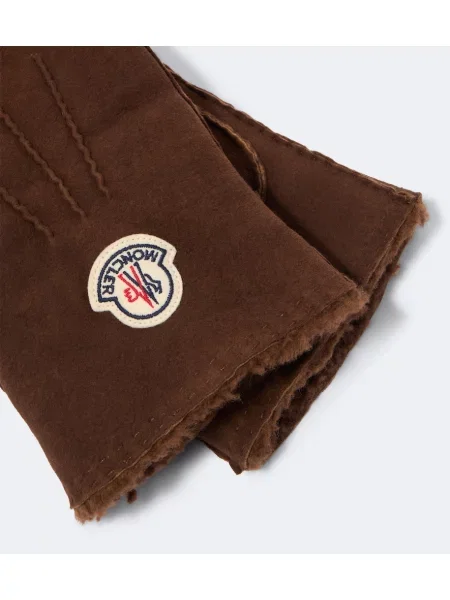 Rukavice Moncler hnedá