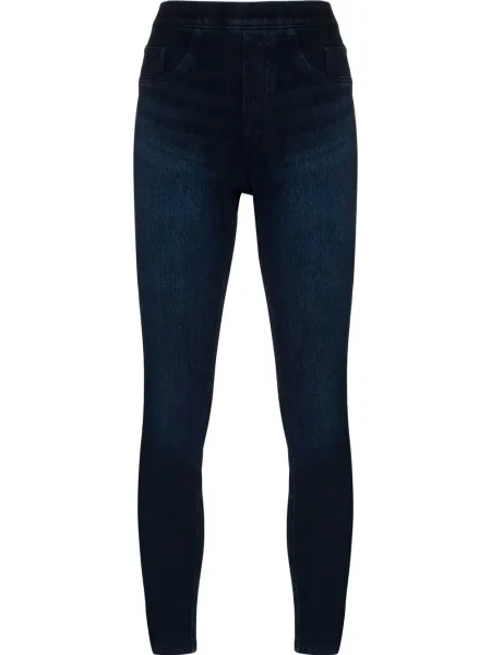 Legginsy Spanx o krotszym kroju niebieskie