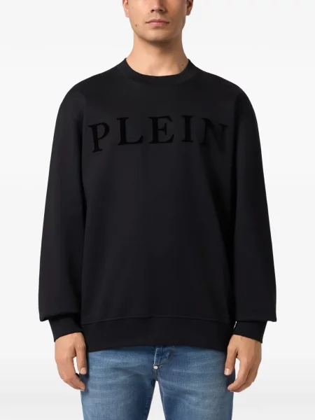 Hanorac Philipp Plein cu imagine negru