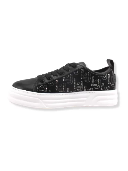 Sneakersy Liu Jo skórzane czarne