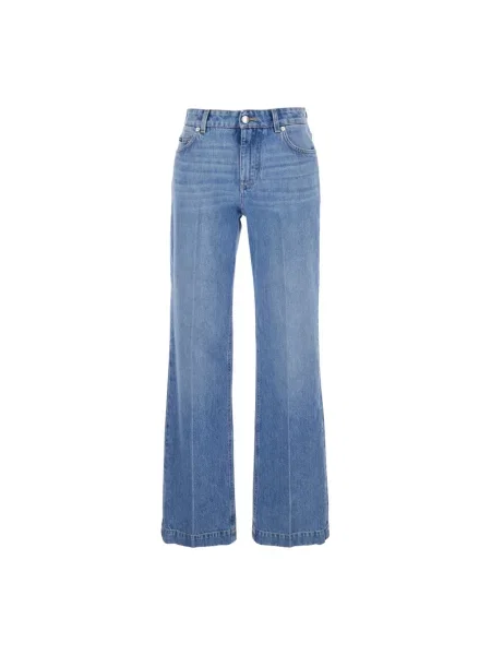 Jeansy straight leg Dolce And Gabbana niebieskie