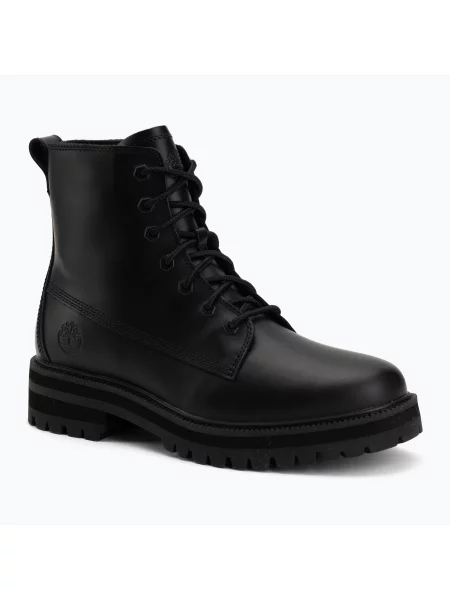 Botine Timberland din dantelă negru
