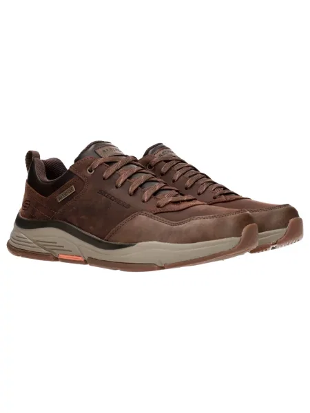 Sneakersy Skechers wodoszczelne brązowe