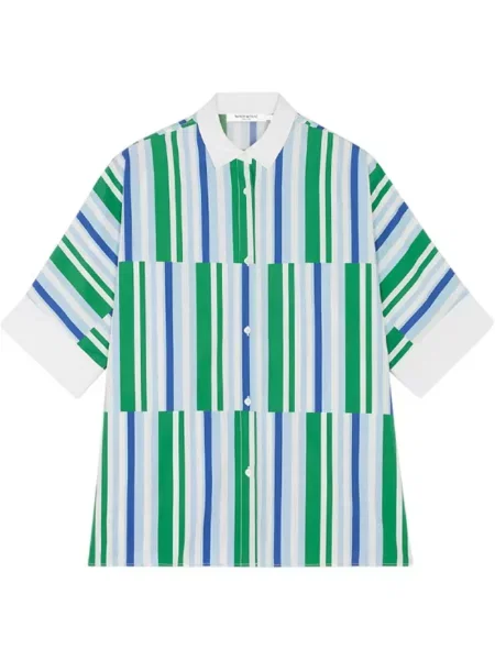Pruhovaná košile Maison Kitsuné modrá