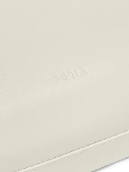 Geanta de piele Furla din piele alb