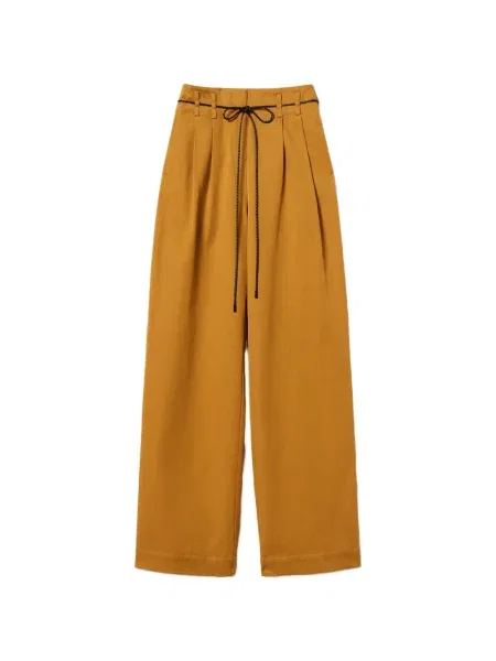 Pantaloni Twinset plisate maro